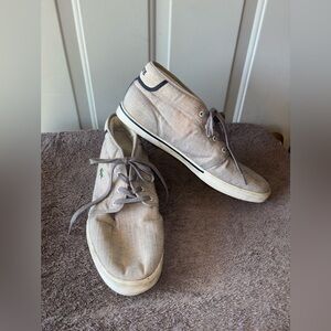 Lacoste gray canvas chukka boot sneakers size 13 *minor flaw*